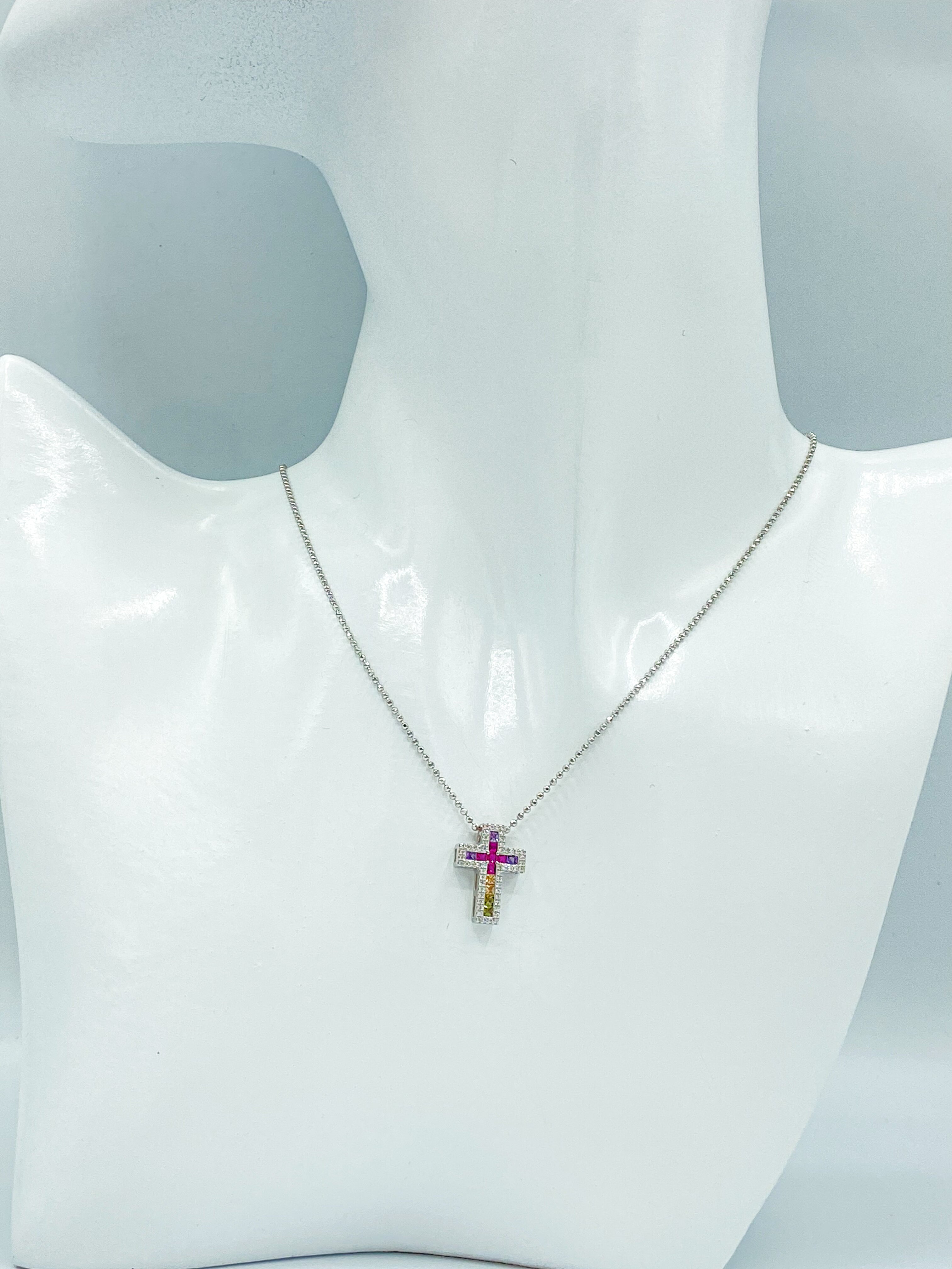 Croce Rainbow Bianca