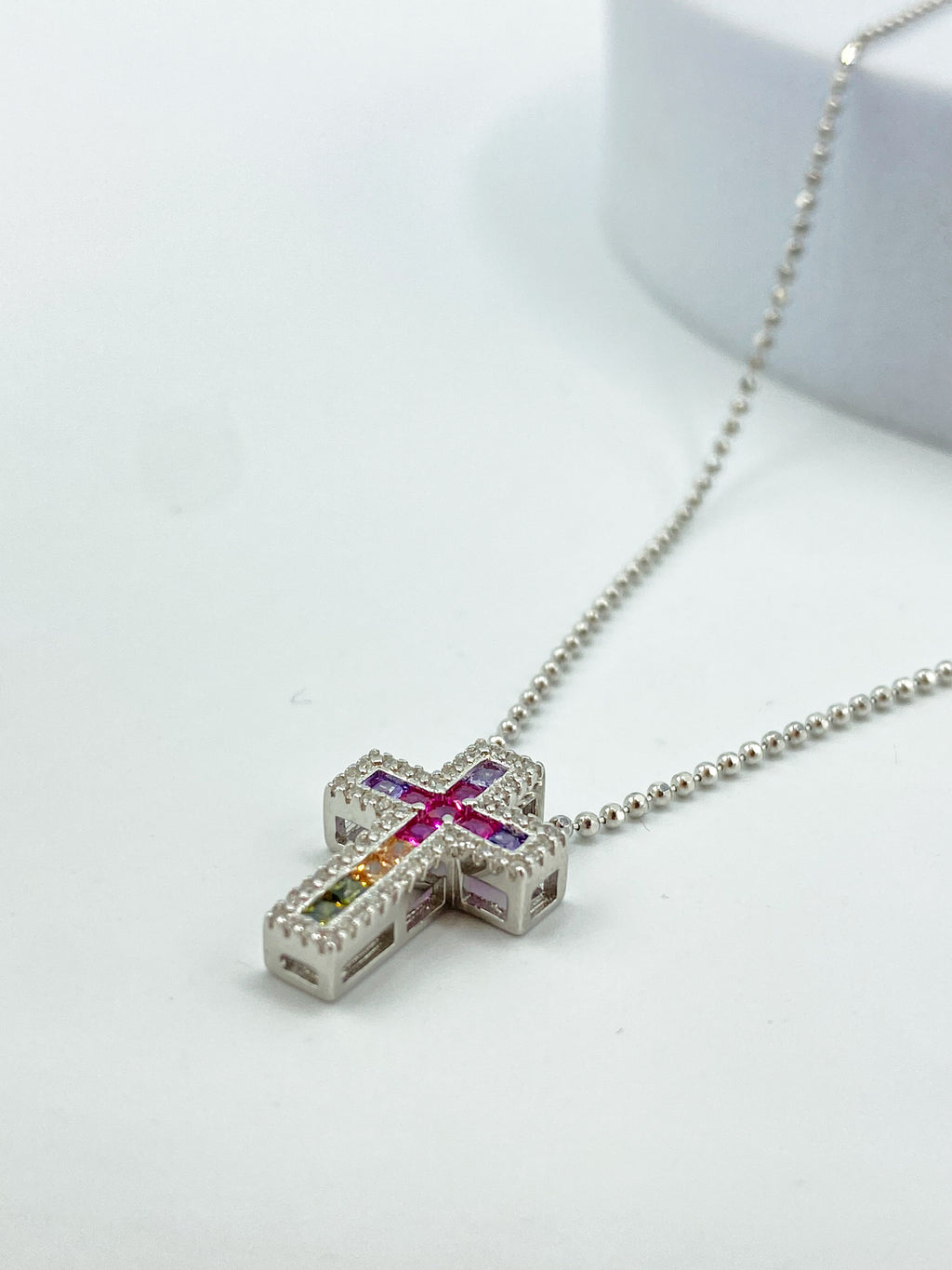 Croce Rainbow Bianca