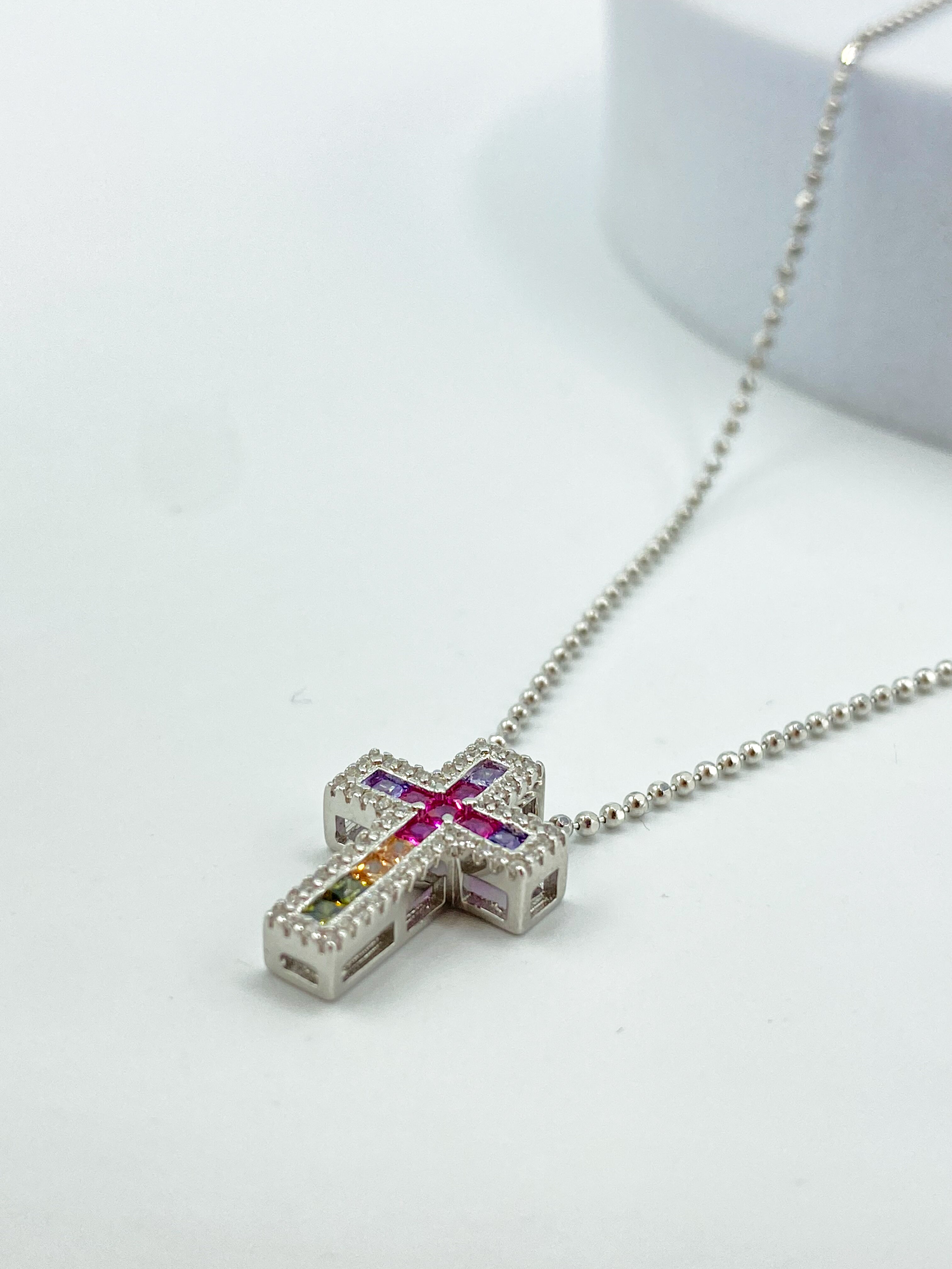 Croce Rainbow Bianca