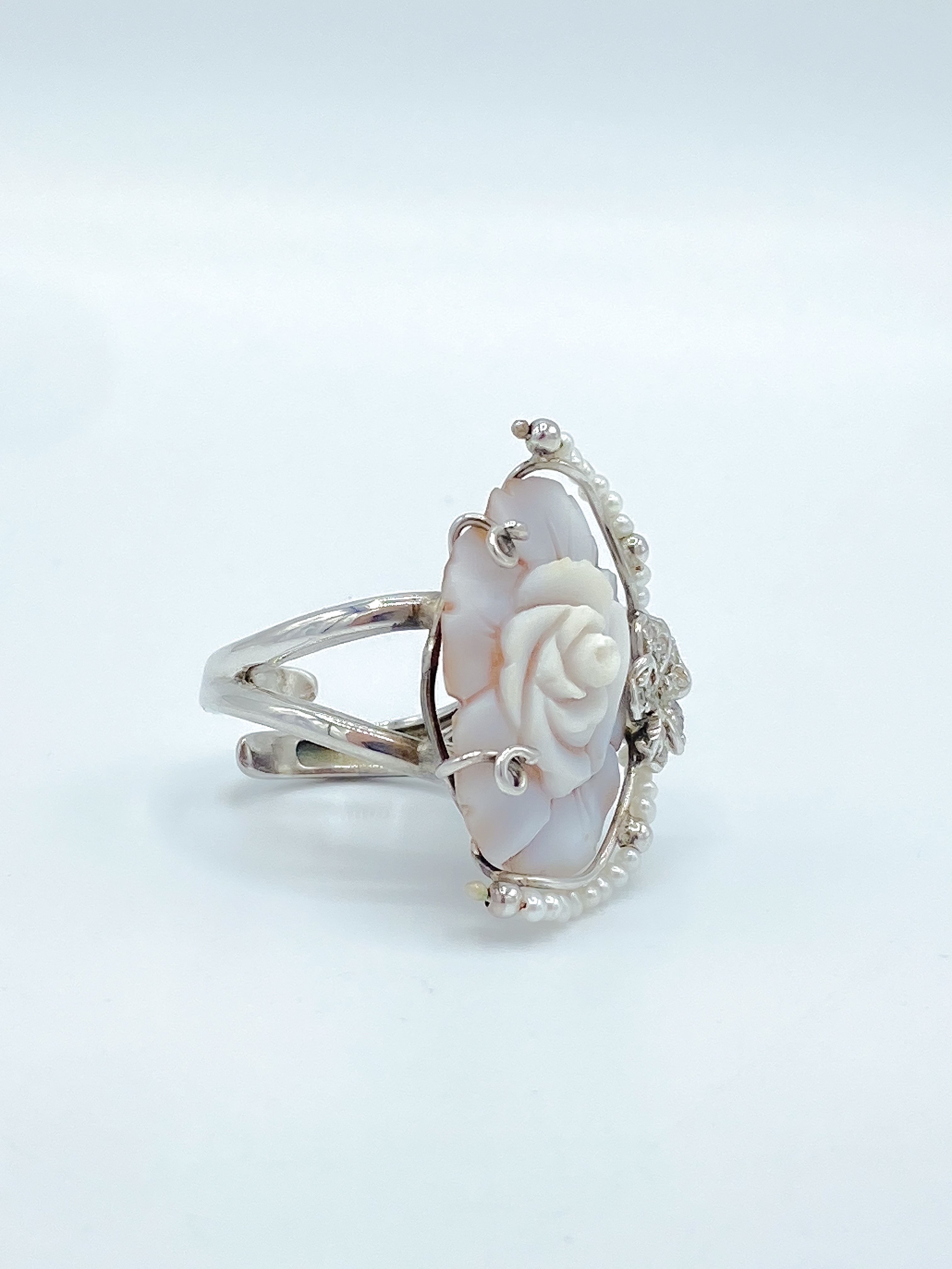 Anello Cammeo Fiori