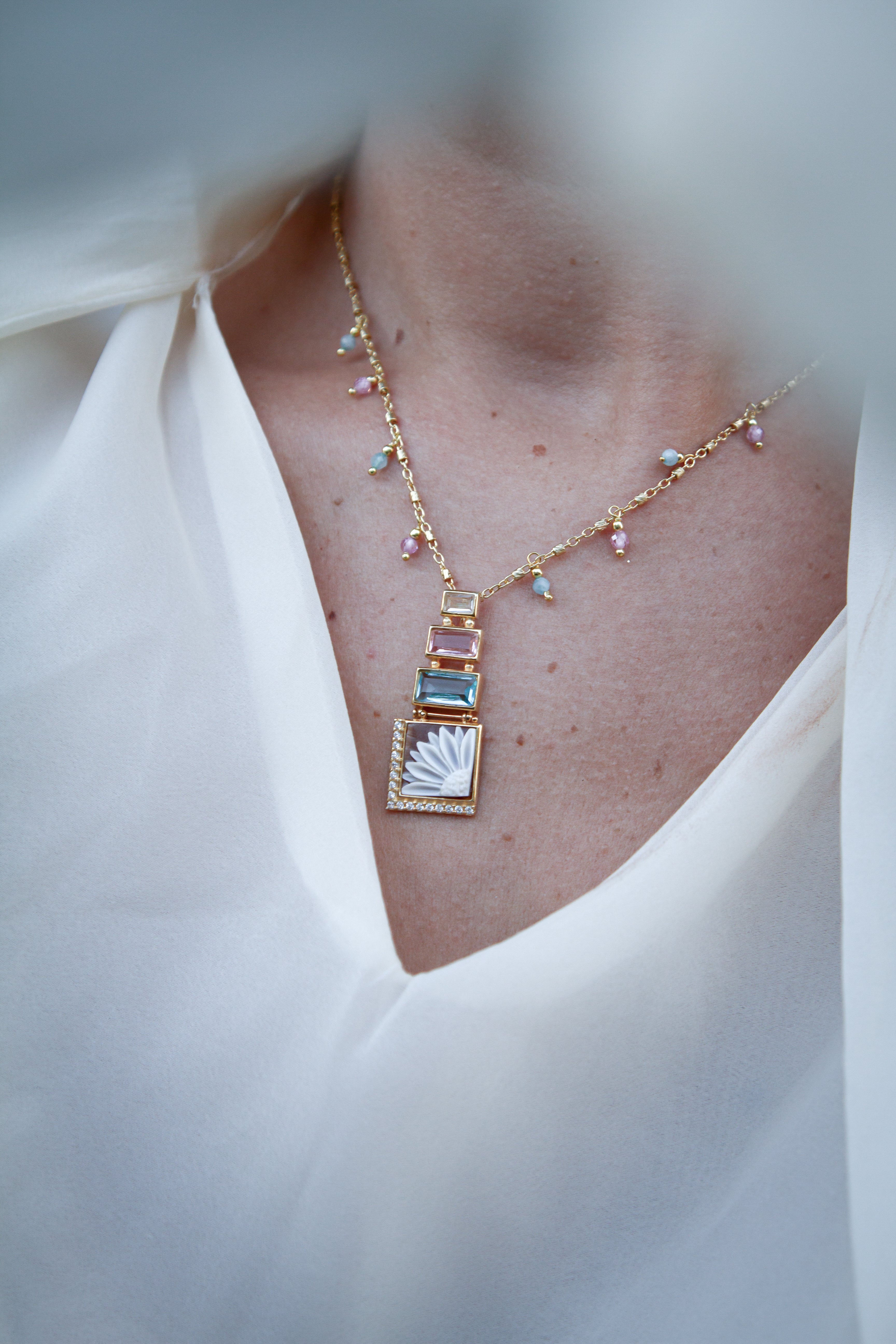 Collana Cammeo a Fiore